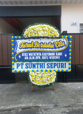 Papan Bunga Duka di Baturetno